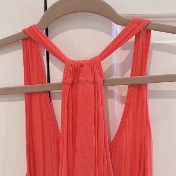 Splendid Ruched Back Coral Tank Top - Picture 4 of 4